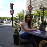 Rachael Kraft working in Paris